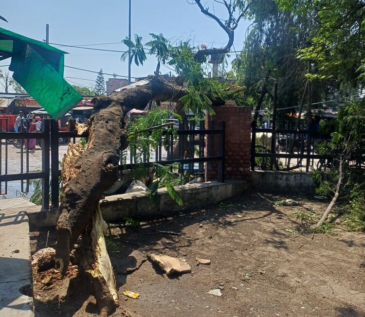 अंबाला छावनी बस स्टैंड परिसर में लगे कैमरे बंद पडे़ हुए। संवाद
