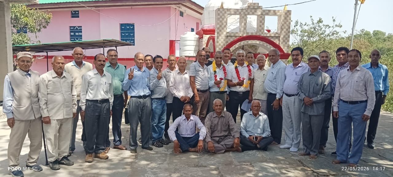 हिम आंचल पेंशनर्स संघ खंड इकाई भोरंज के नव नियुक्त प्रधान व महासचिव। स्रोत संघ