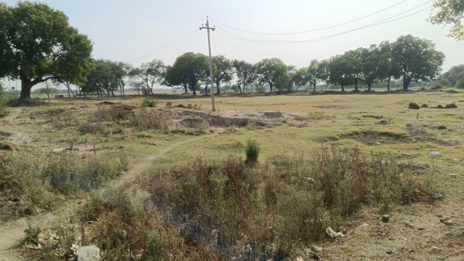 मंझनपुर क्षेत्र स्थित शेषा गांव का बड़ोखर तालाब। संवाद मंझनपुर क्षेत्र स्थित शेषा गांव का बड़ोखर तालाब। संवाद