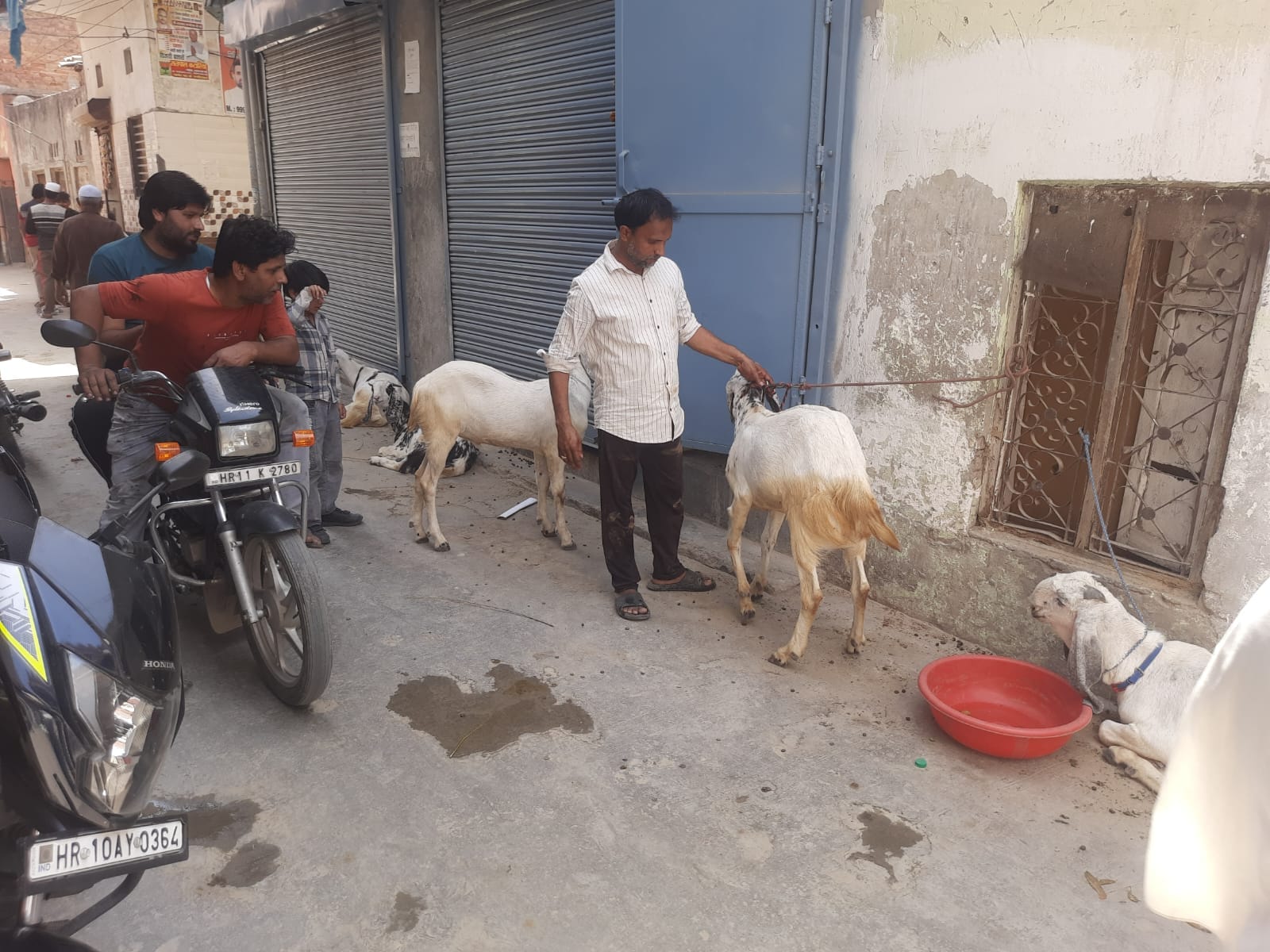 फोटो : सोनीपत की मामा भांजा मस्जिद के बाहर सजी सेवइयां व फैनी की दुकान। संवाद फोटो : सोनीपत की मामा भांजा मस्जिद के बाहर सजी सेवइयां व फैनी की दुकान। संवाद
