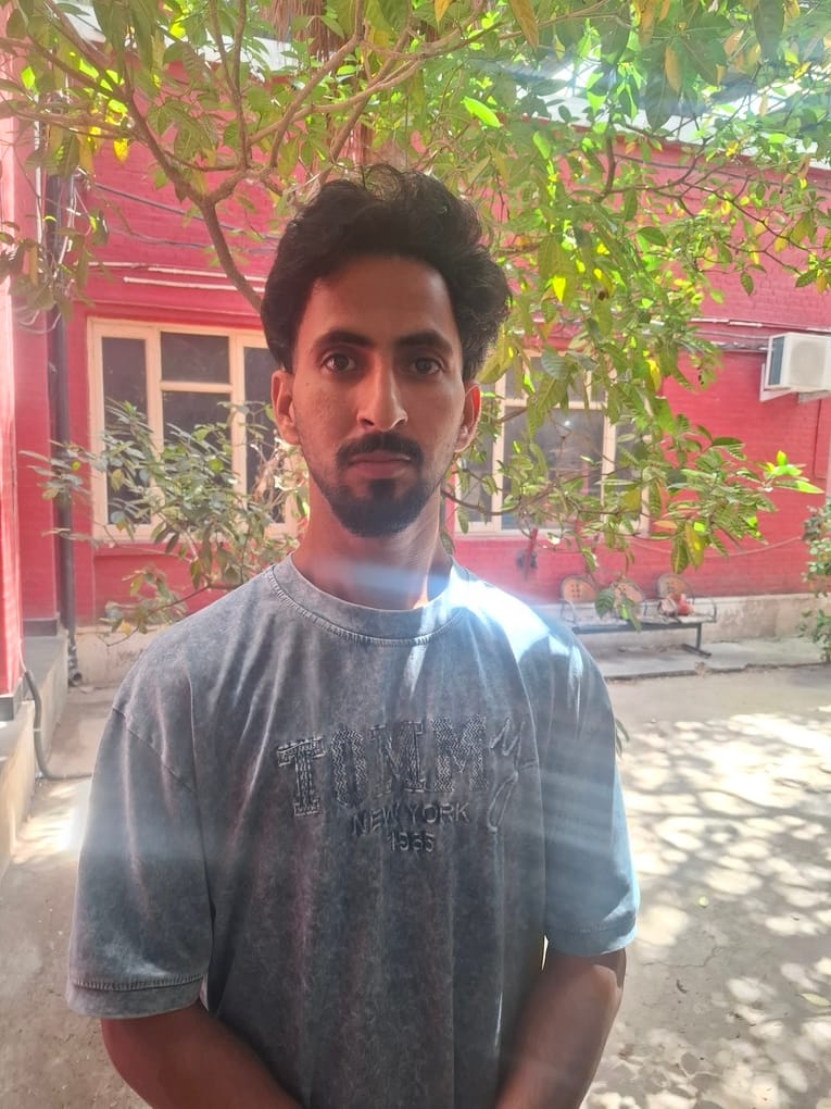 बिलावर निवासी पति रियाज अहमद। अमर उजाला 