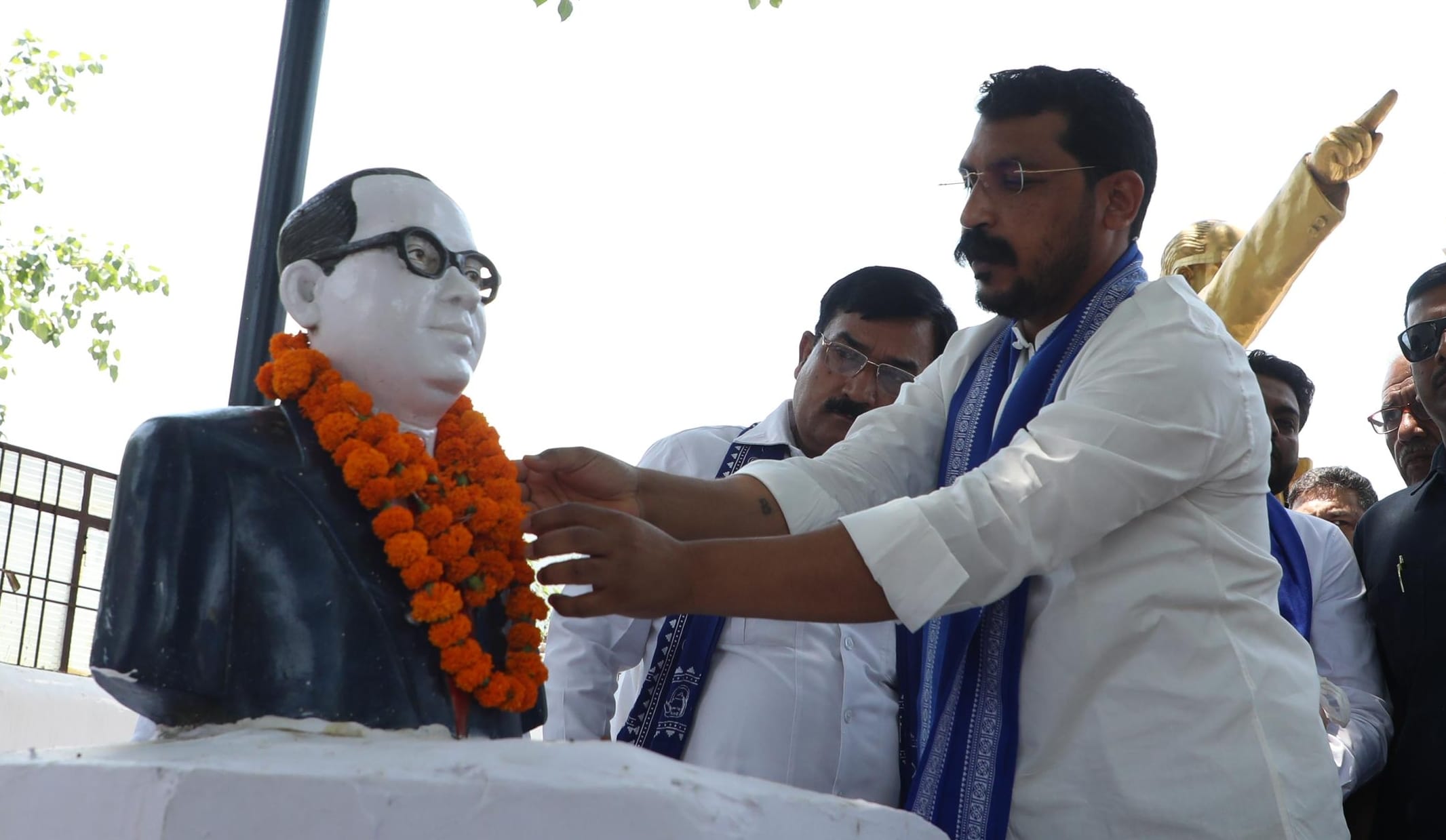 आजाद समाज पार्टी (कांशीराम) के राष्ट्रीय अध्यक्ष एवं नगीना सांसद एडवोकेट चंद्रशेखर आजाद। 