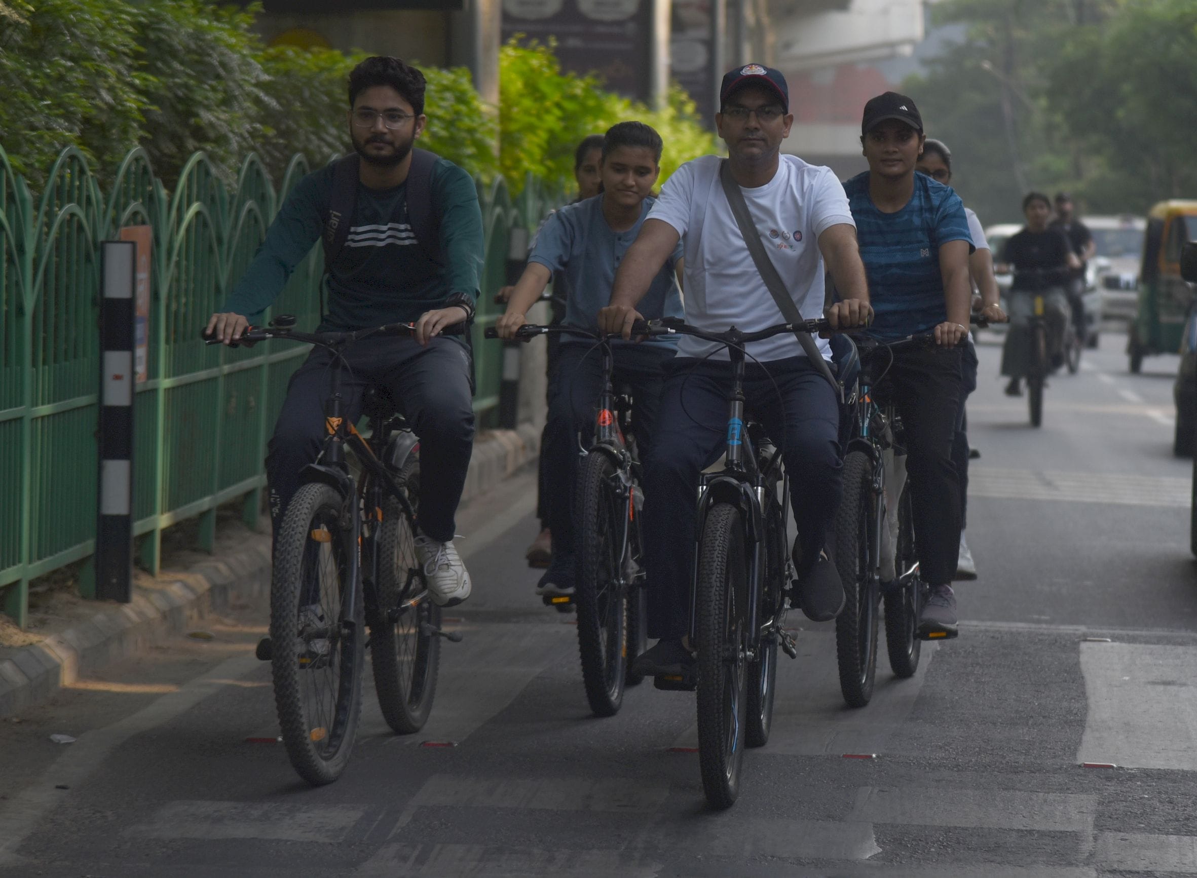 साइकिल चालकों ने दिया पर्यावरण का संदेश