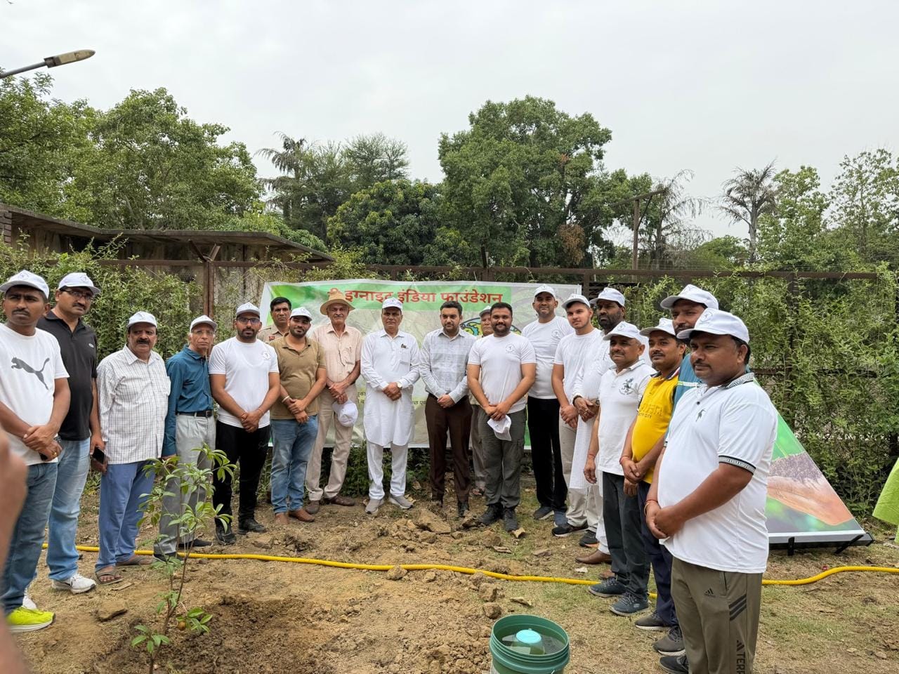 सेक्टर-55 स्थित मातृवन परियोजना स्थल पर पर्यावरण प्रेमी हुए एकत्रित। संवाद
