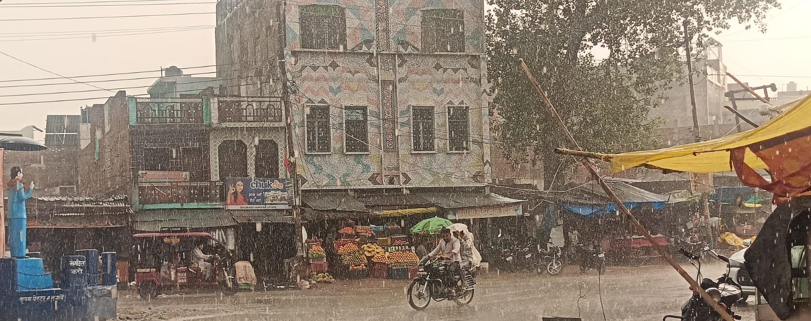 फोटो-37 तुर्कपुर यासीन गांव में आंधी से गिरा पेड़। संवाद फोटो-37 तुर्कपुर यासीन गांव में आंधी से गिरा पेड़। संवाद