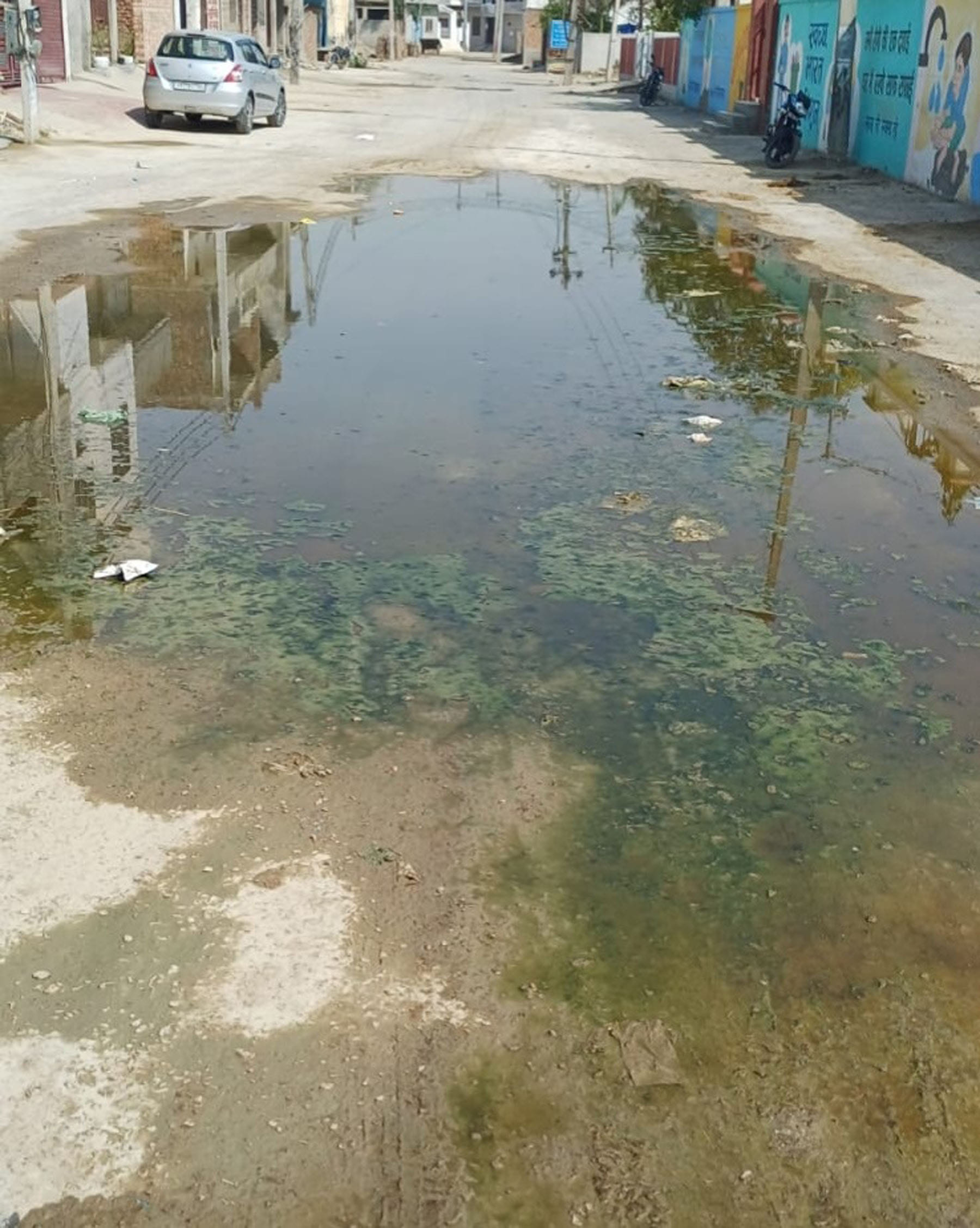 वार्ड नंबर 7 में नव निर्मित गली की बदहाल स्थिति । संवाद वार्ड नंबर 7 में नव निर्मित गली की बदहाल स्थिति । संवाद