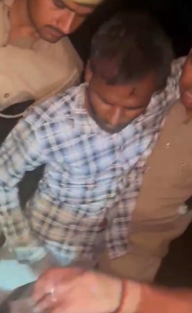 सिंधौली पुलिस ने मुठभेड़ में पकड़ा बदमाश। स्रोत: पुलिस