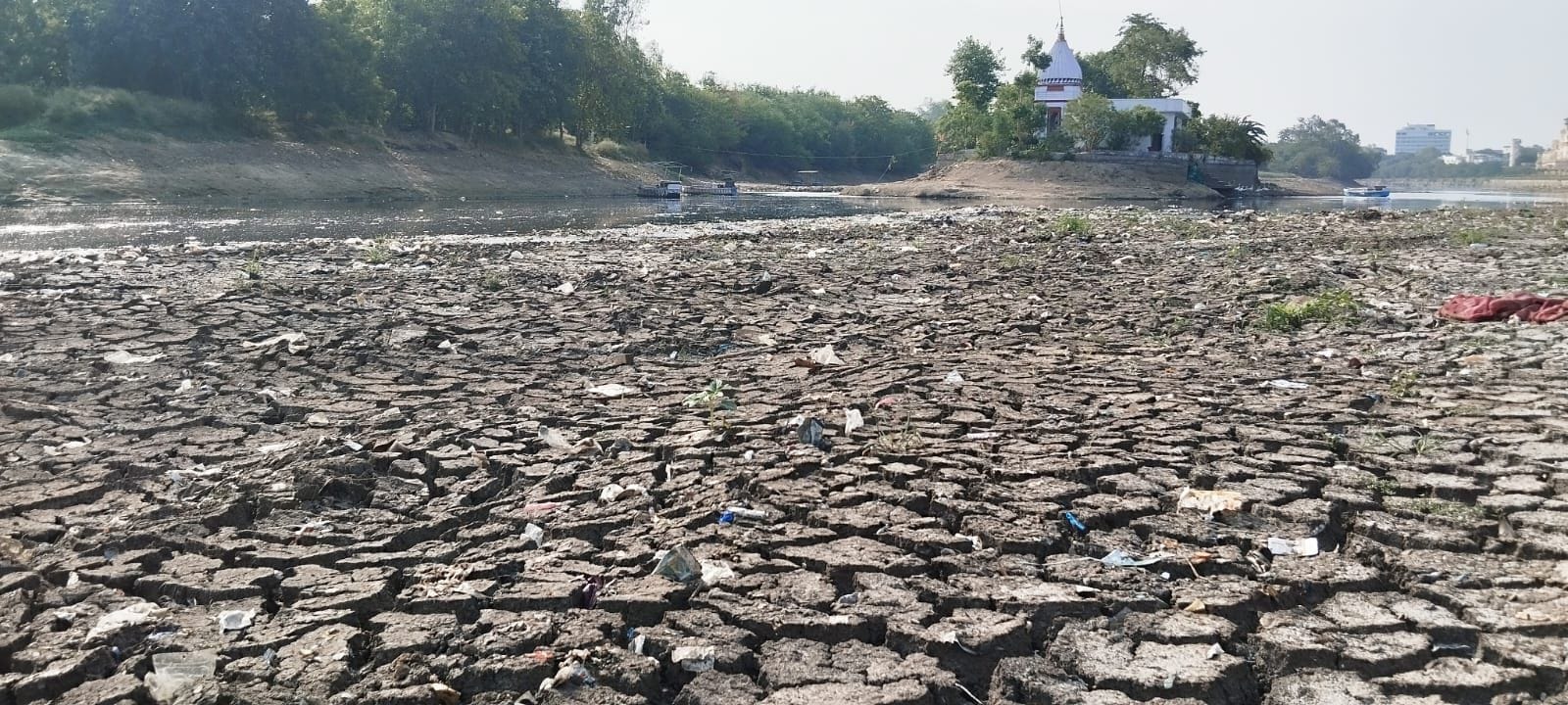 गोमती नदी का हाल। गोमती नदी का हाल।