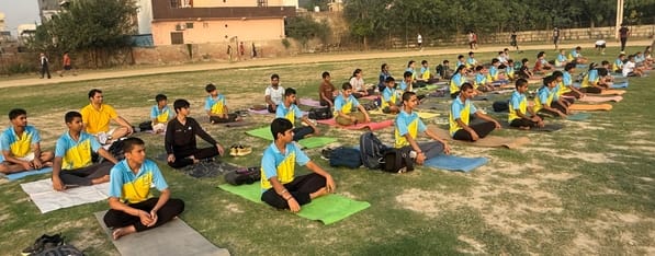 फोटो-53: बहादुरगढ़ के सेक्टर छह में योगाभ्यास करते भाविप के सदस्य। स्रोत भाविप फोटो-53: बहादुरगढ़ के सेक्टर छह में योगाभ्यास करते भाविप के सदस्य। स्रोत भाविप
