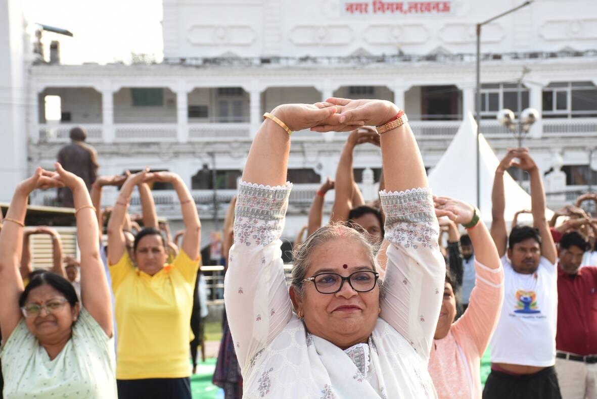 अंतरराष्ट्रीय योग दिवस पर योग कर दिया अच्छी सेहत का संदेश अंतरराष्ट्रीय योग दिवस पर योग कर दिया अच्छी सेहत का संदेश