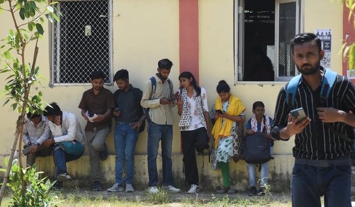 आईटीआई में मंगलवार को लगा रोजगार मेला। 