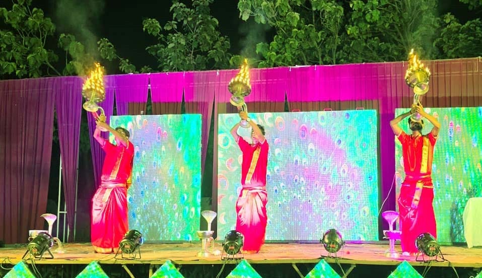 कार्यक्रम में बोलते एमएलसी रजनीकांत माहेश्वरी। संवाद कार्यक्रम में बोलते एमएलसी रजनीकांत माहेश्वरी। संवाद