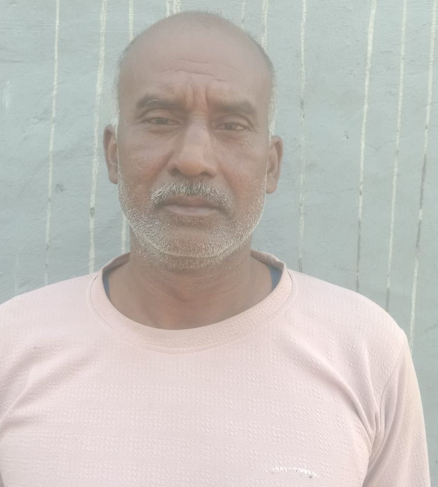 आकाशीय बिजली के जद में आने से मृतक गड़वार थाना क्षेत्र के धर्मनपुर गांव निवासी मुख्तार राम के न