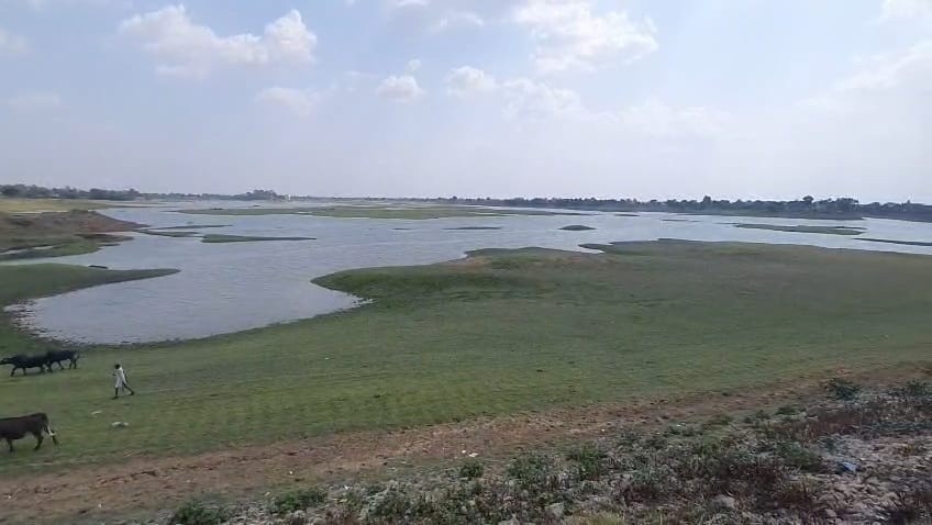 गंभीर डेम में अब भी है पानी