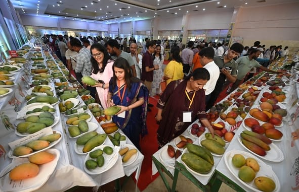 इंदिरा गांधी प्रतिष्ठान में आयोजित आम महोत्सव-2026 का शुभारंभ। 