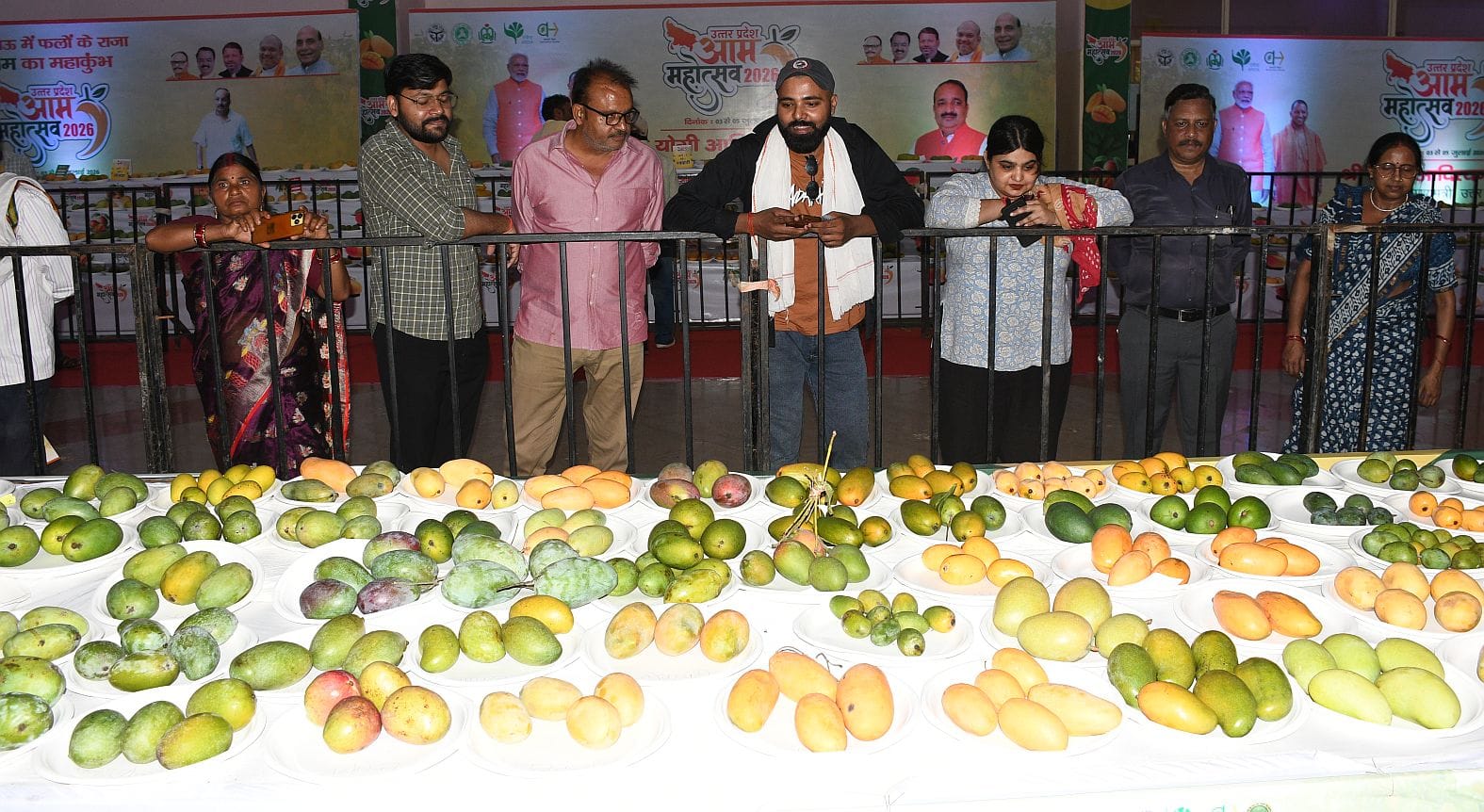 इंदिरा गांधी प्रतिष्ठान में चल रहे तीन दिवसीय आम महोत्सव में लगातार दूसरे दिन शनिवार को शौकीनों