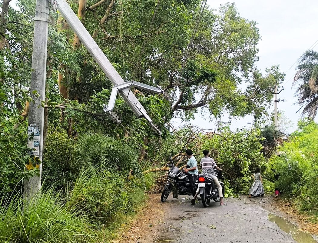 फोटो-22-आंधी, बारिश से टूटे बिजली के पोल। संवाद फोटो-22-आंधी, बारिश से टूटे बिजली के पोल। संवाद