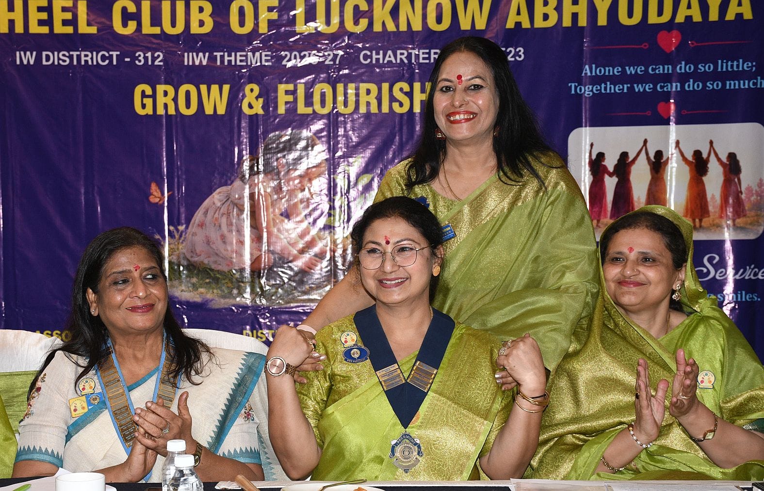 इनरव्हील क्लब ऑफ लखनऊ ''अभ्युदय'' की  नई कार्यकारिणी ने पदभार ग्रहण किया।