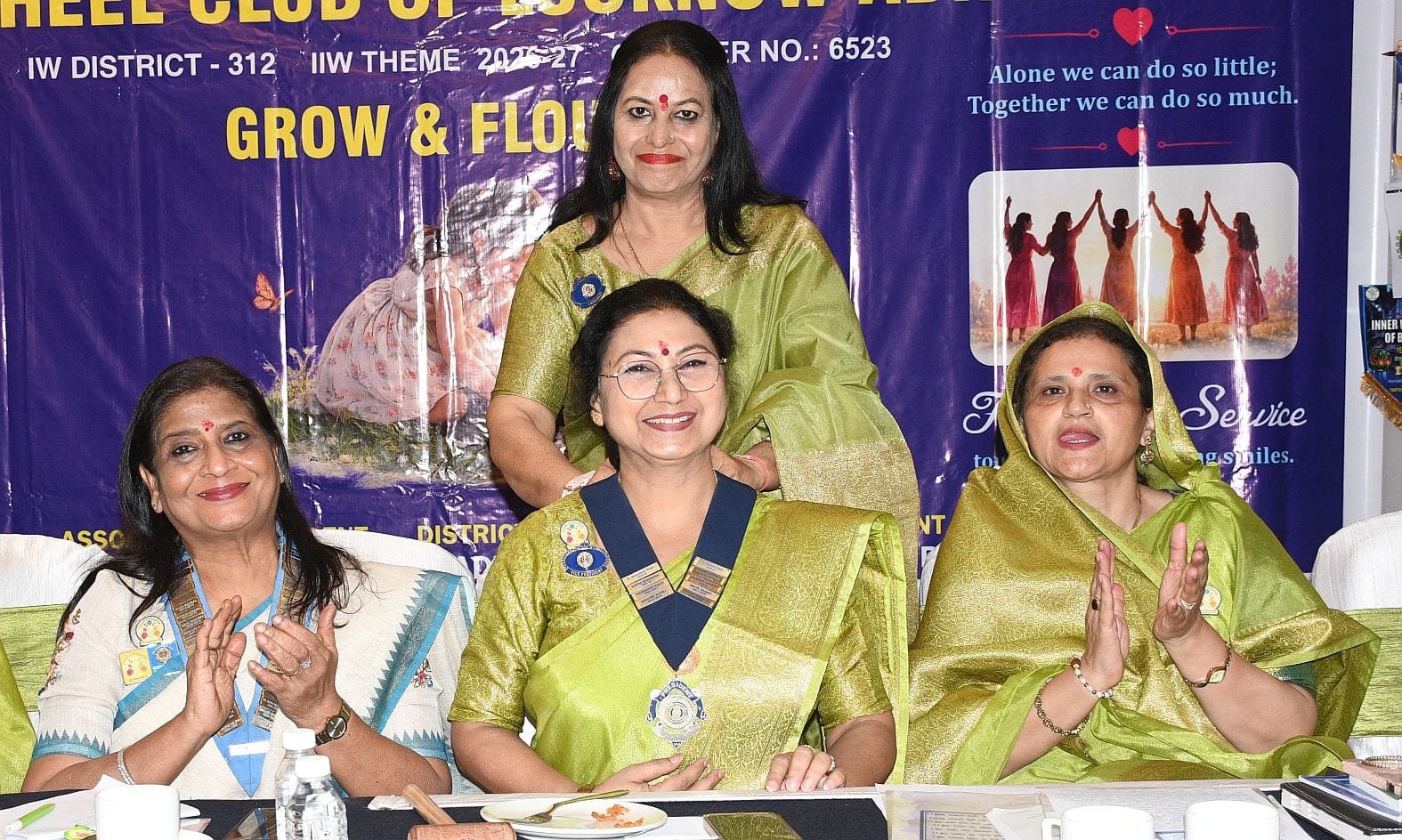 इनरव्हील क्लब ऑफ लखनऊ ''अभ्युदय'' की  नई कार्यकारिणी ने पदभार ग्रहण किया।