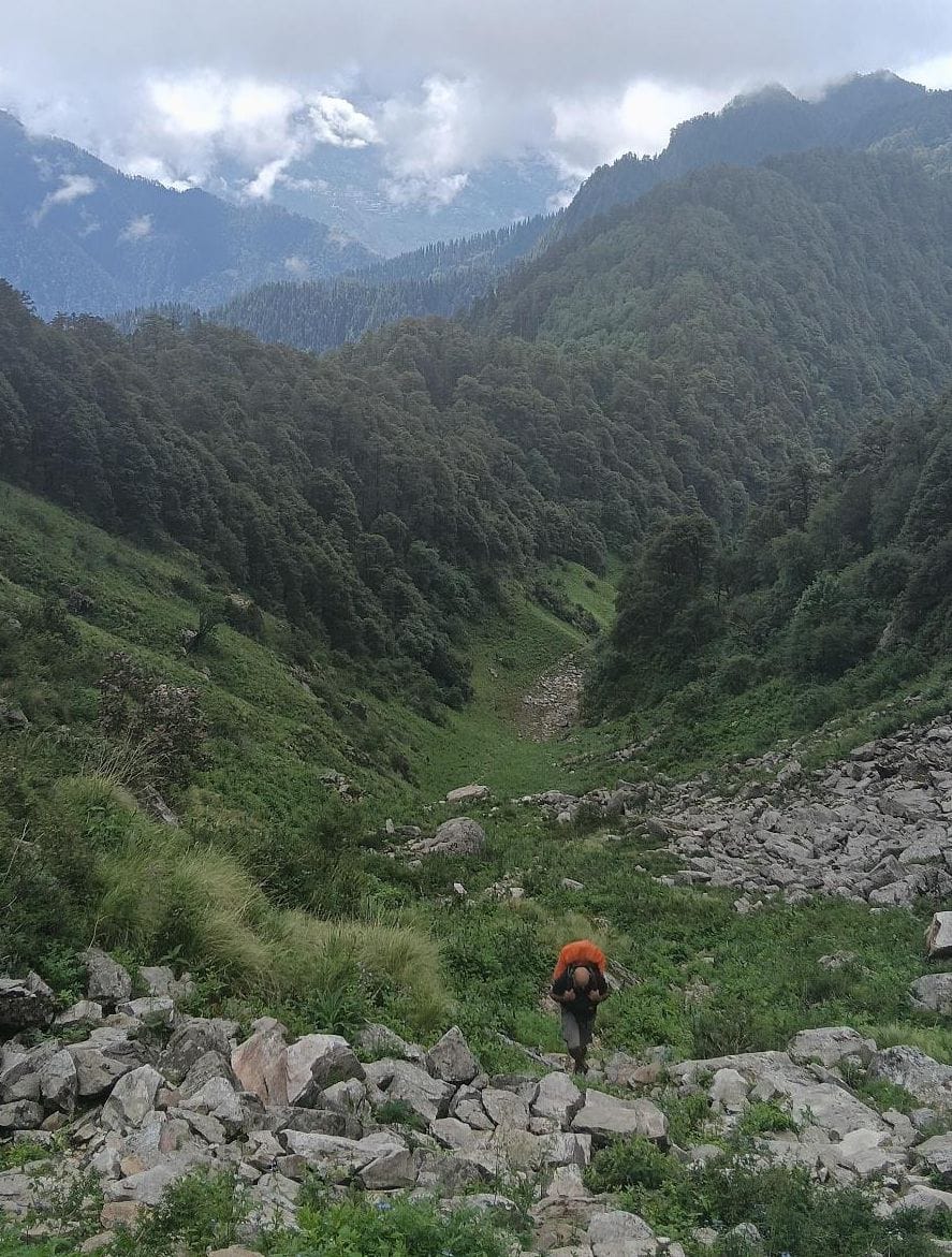 फांचा से श्रीखंड यात्रा मार्ग पर नहीं मिला कचरा। स्रोत : प्रशासन फांचा से श्रीखंड यात्रा मार्ग पर नहीं मिला कचरा। स्रोत : प्रशासन