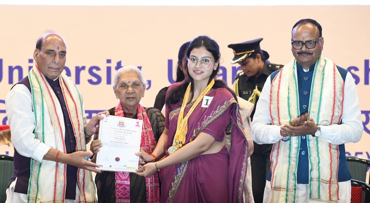केजीएमयू के 22वें दीक्षांत समारोह में 1707 विद्यार्थियों को दी गईं उपाधियां