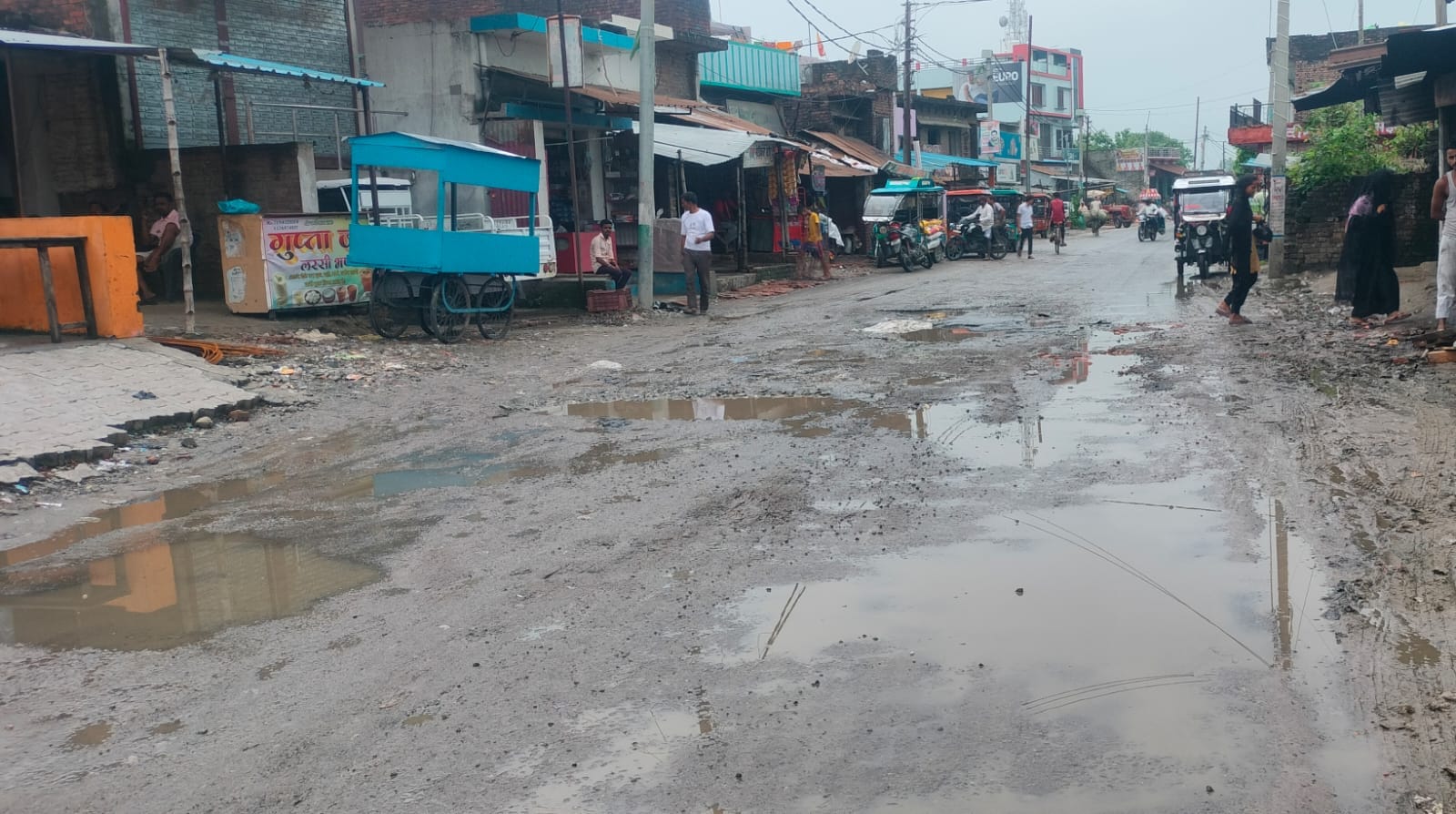 तिकुनिया बनवीरपुर मार्ग की दुर्दशा। संवाद तिकुनिया बनवीरपुर मार्ग की दुर्दशा। संवाद
