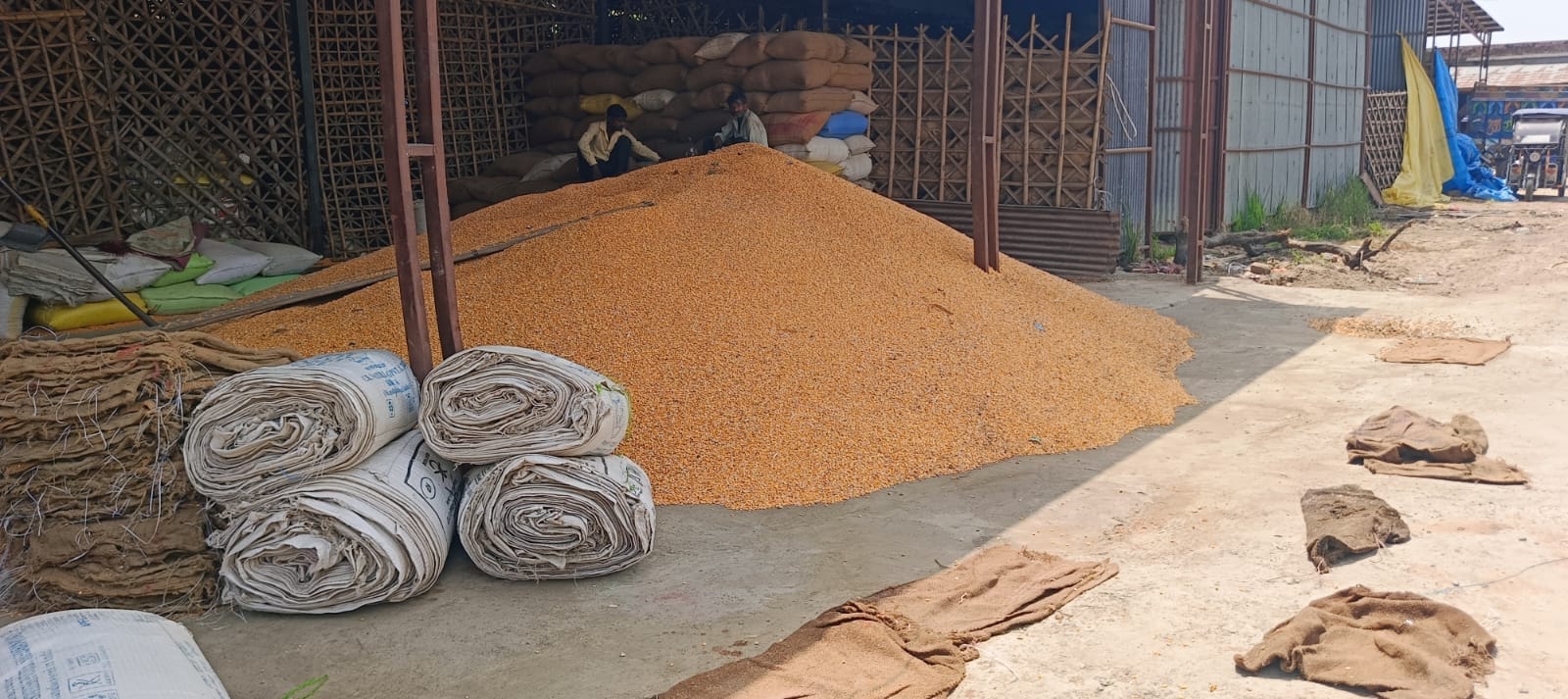 फोटो-18- बिधूना मंडी में बने खरीद केंद्र पड़ा सन्नाटा। संवाद फोटो-18- बिधूना मंडी में बने खरीद केंद्र पड़ा सन्नाटा। संवाद