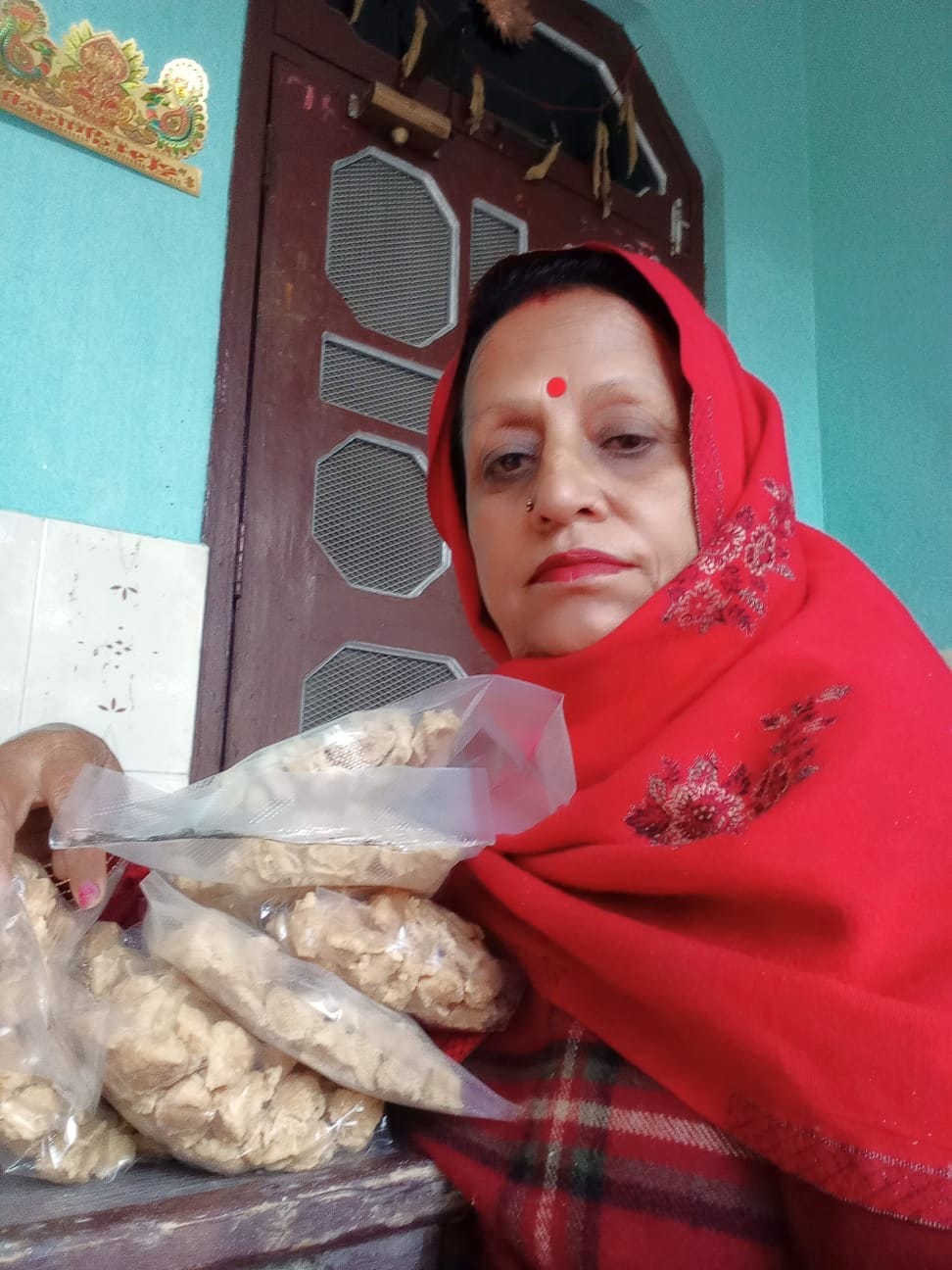 अरबी के डंठल से तैयार की गई बढ़ियां। संवाद