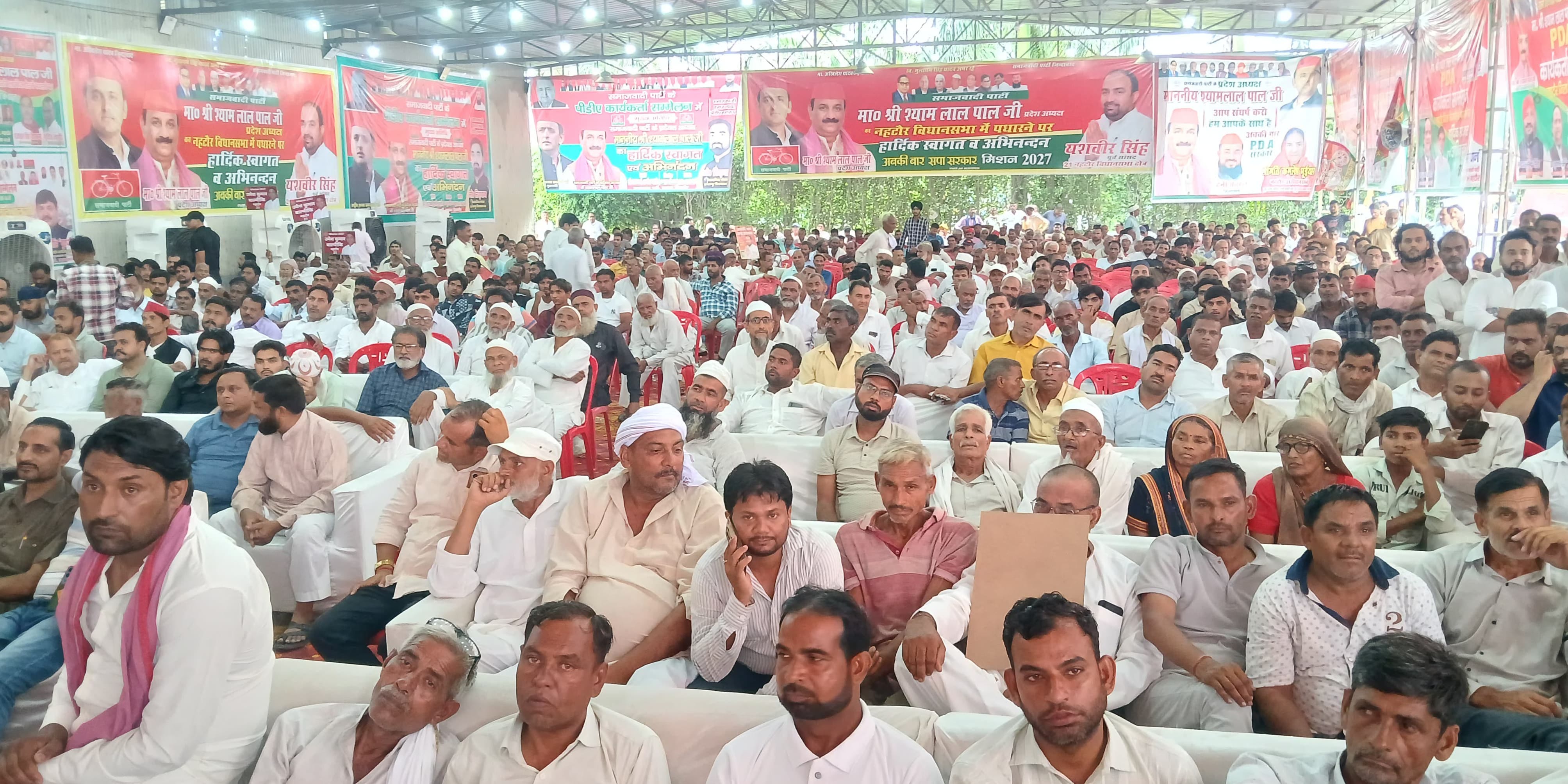 नहटौर में सपा के पीडीए कार्यकर्ता सम्मेलन को संबोधित करते प्रदेश अध्यक्ष श्याम लाल पाल। संवाद नहटौर में सपा के पीडीए कार्यकर्ता सम्मेलन को संबोधित करते प्रदेश अध्यक्ष श्याम लाल पाल। संवाद