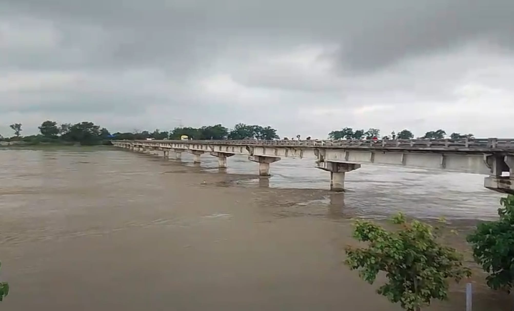 शारदानदी का बढ़ता जलस्तर।संवाद शारदानदी का बढ़ता जलस्तर।संवाद
