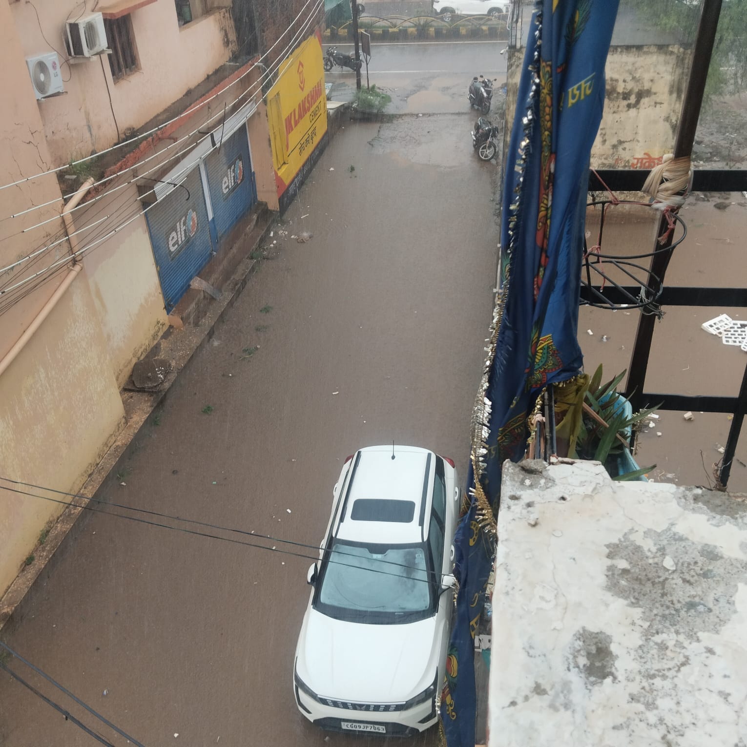 कवर्धा शहर के करपात्री ग्राउंड में भरा पानी कवर्धा शहर के करपात्री ग्राउंड में भरा पानी