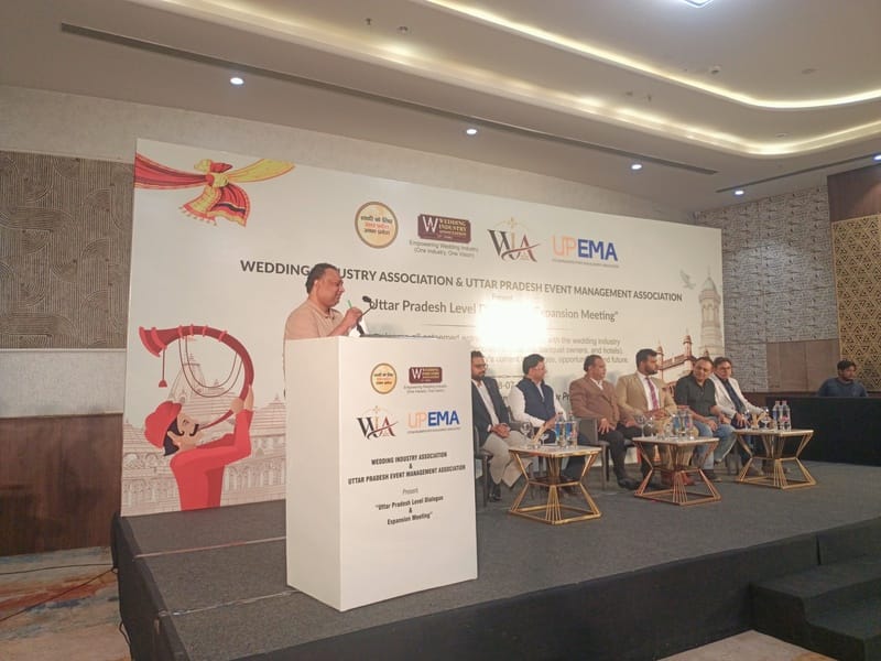 वेडिंग इंडस्ट्रीज एसोसिएशन ने मंगलवार को आईआईएम मार्ग के होटल में कार्यक्रम आयोजित किया।