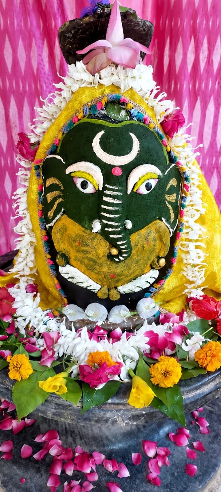 सावन के पहले दिन शिवालयों में जलाभिषेक करते श्रद्धालु व नागेश्वर महादेव मंदिर में गणपति स्वरू सावन के पहले दिन शिवालयों में जलाभिषेक करते श्रद्धालु व नागेश्वर महादेव मंदिर में गणपति स्वरू