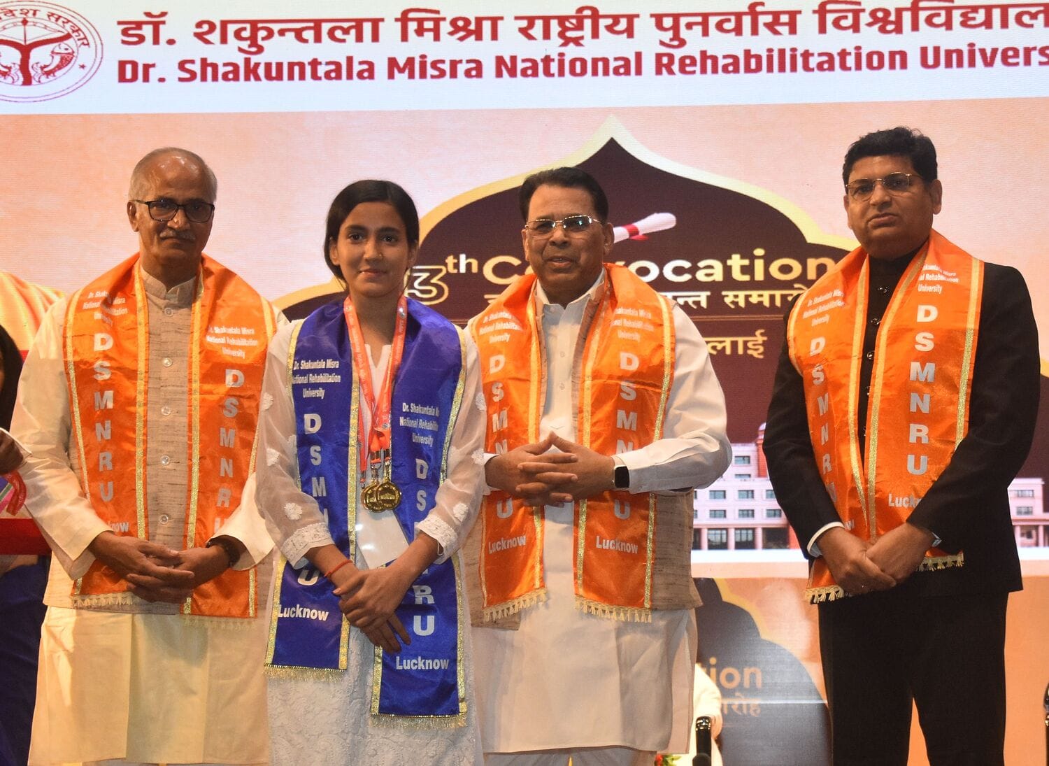 पुनर्वास विश्वविद्यालय के 13वें दीक्षांत में 27 दिव्यांग विद्यार्थियों ने जीते 45 पदक पुनर्वास विश्वविद्यालय के 13वें दीक्षांत में 27 दिव्यांग विद्यार्थियों ने जीते 45 पदक