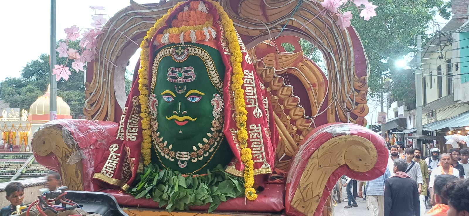 सोरोंजी में निकलती सोमेश्वर महादेव की पालकी। संवाद