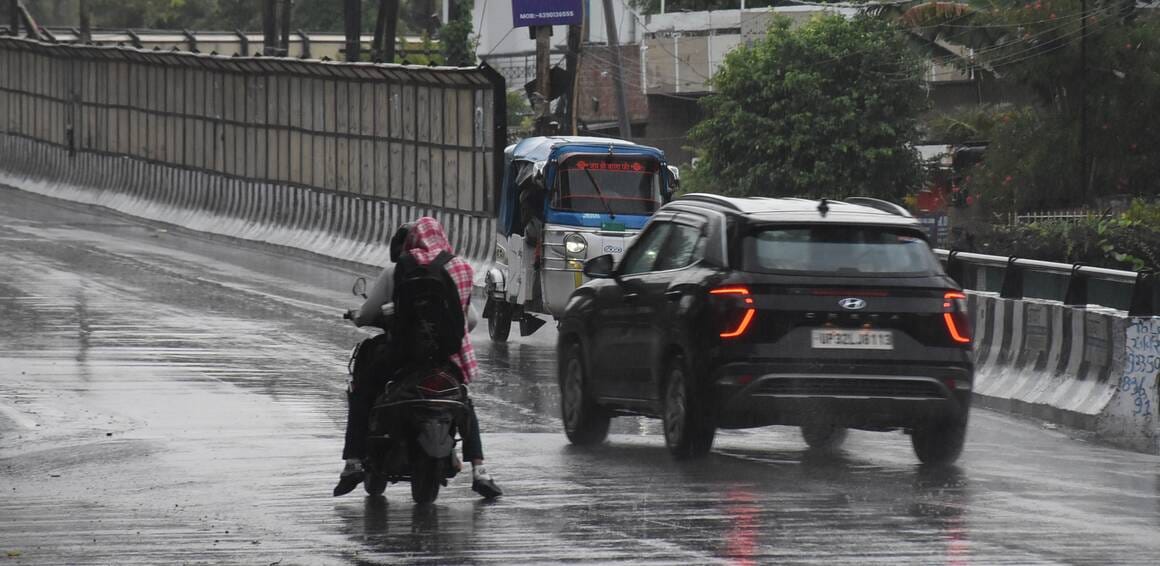राजधानी में सोमवार को कई इलाकों में बारिश हुई। 