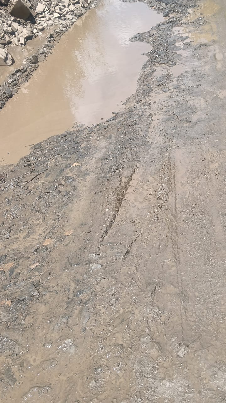 खस्ताहाल अढ़ाल -बटाड़ी - बशला सड़क। संवाद खस्ताहाल अढ़ाल -बटाड़ी - बशला सड़क। संवाद