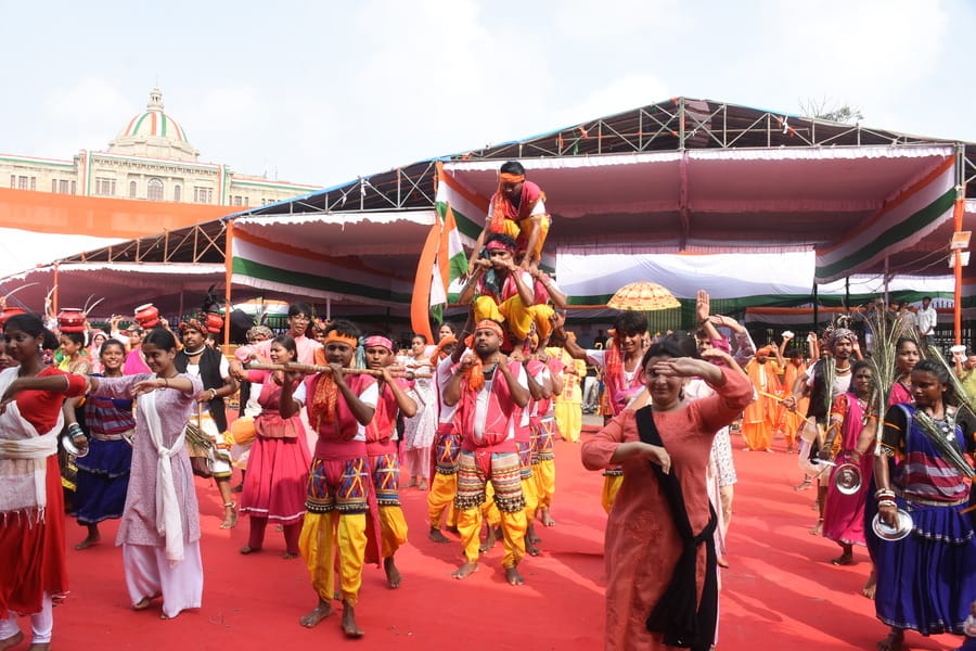 रिहर्सल में दिखा 15 अगस्त वाला जोश
