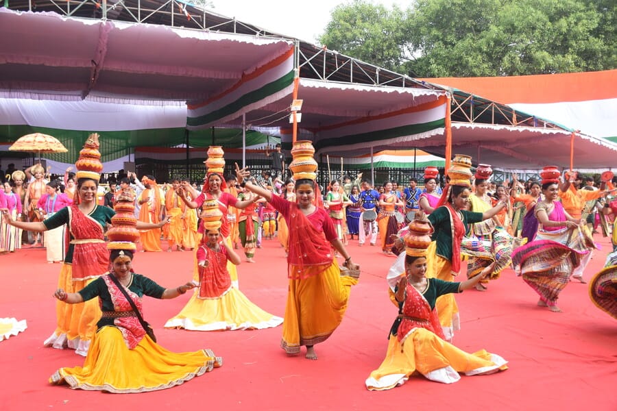 रिहर्सल में दिखा 15 अगस्त वाला जोश