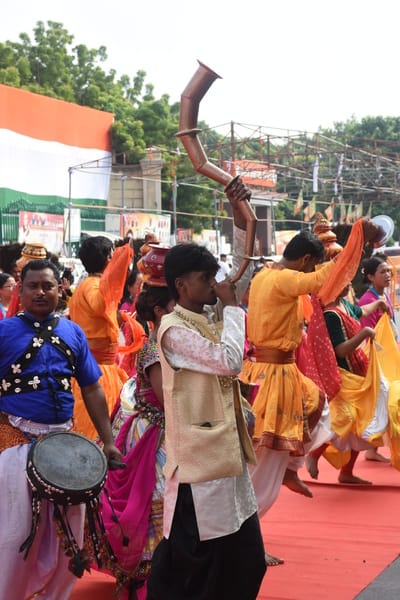 रिहर्सल में दिखा 15 अगस्त वाला जोश