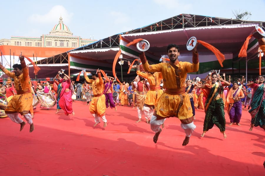 रिहर्सल में दिखा 15 अगस्त वाला जोश