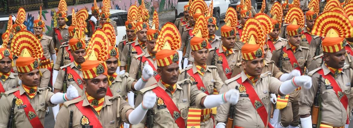 रिहर्सल में दिखा 15 अगस्त वाला जोश