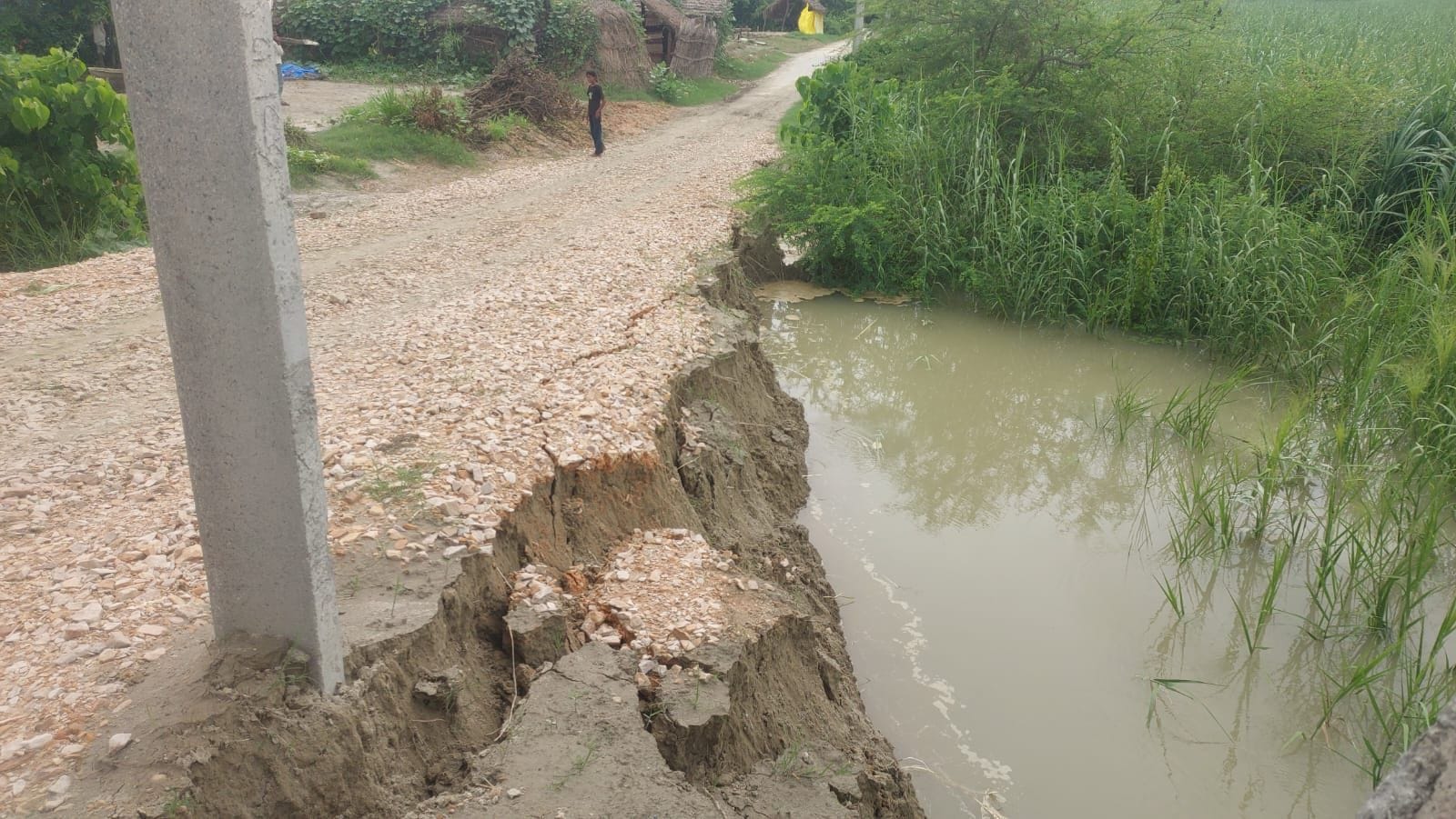 बाढ़ के हालात बयां करतीं तस्वीरें। बाढ़ के हालात बयां करतीं तस्वीरें।
