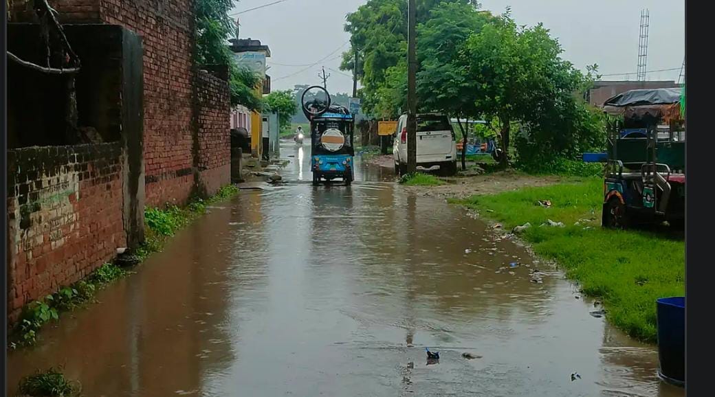 फोटो 35: बिलग्राम के म्योरा गांव में फसलों में तक पहुंचा पानी। संवाद फोटो 35: बिलग्राम के म्योरा गांव में फसलों में तक पहुंचा पानी। संवाद