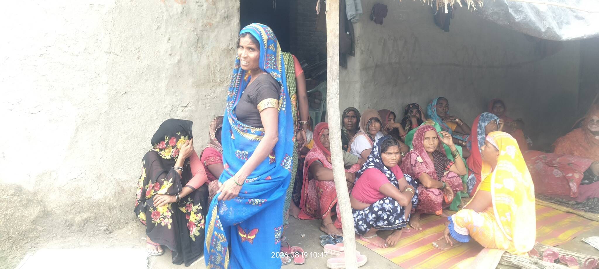 हादसे में घायल अरविंद । संवाद
