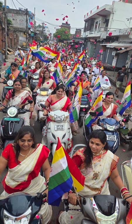 मोक्ष कल्याणक पर निकाली गई निकाली गई जिनभावना प्रभावना रैली