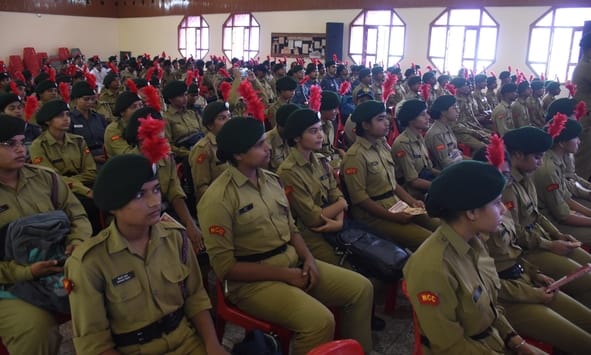 कैडेट ने लिया टीबी मुक्त भारत का संकल्प कैडेट ने लिया टीबी मुक्त भारत का संकल्प