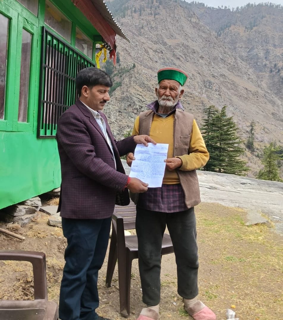 सांगला वैली के वरिष्ठ नागरिक भगत राम नेगी। संवाद सांगला वैली के वरिष्ठ नागरिक भगत राम नेगी। संवाद