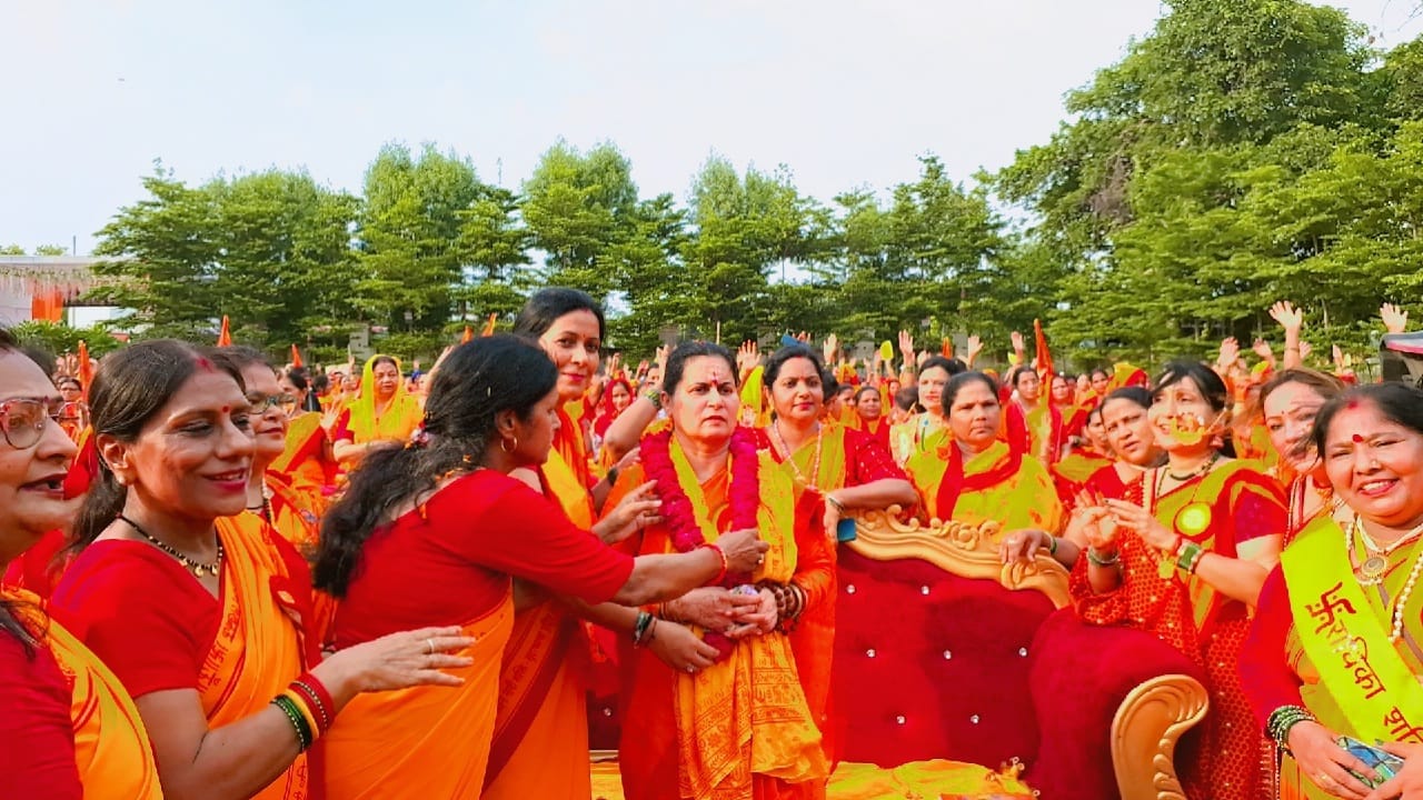 प्रथम सनातनी झूलोत्सव में दिखा उत्साह