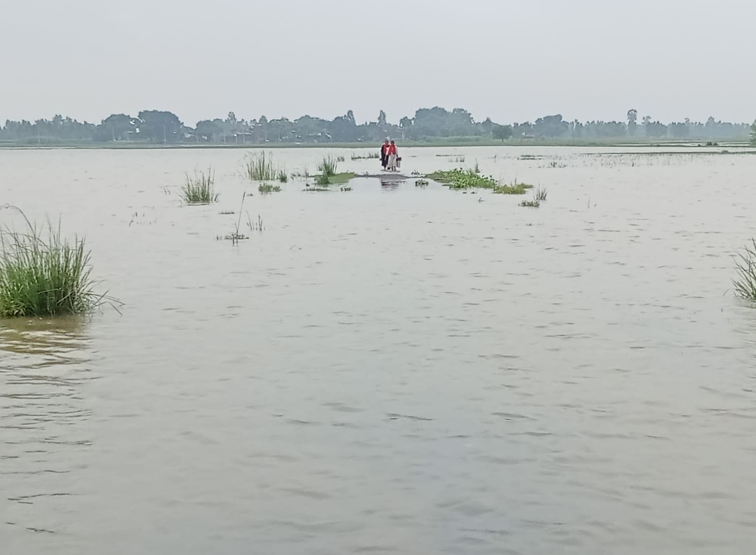 फोटो-33-बांगरमऊ में प्रसूताओं को नाव से गांव के बाहर ले जातीं स्वास्थ्य कर्मी। स्रोत: कर्मी। फोटो-33-बांगरमऊ में प्रसूताओं को नाव से गांव के बाहर ले जातीं स्वास्थ्य कर्मी। स्रोत: कर्मी।